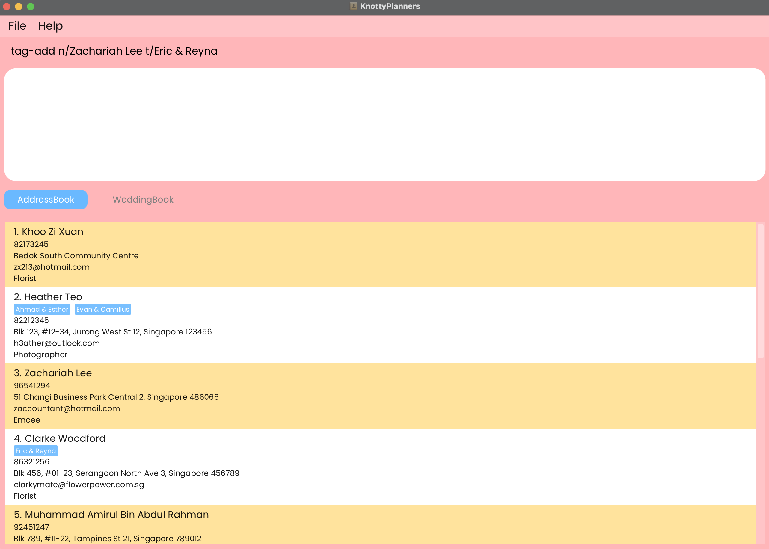 tag-add message before